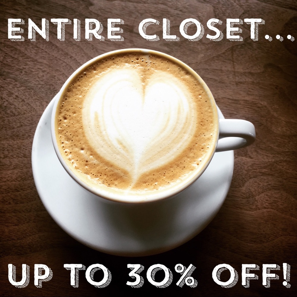 😱😱😱 Every Item in my closet is 10%-30% off!! 😍